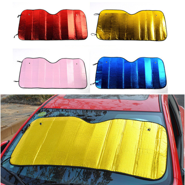 5 Layers Colorful Double-sided Bubble Aluminum Foil Car Sunshade